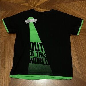 Out of This World Kids Shirt - Black and Green